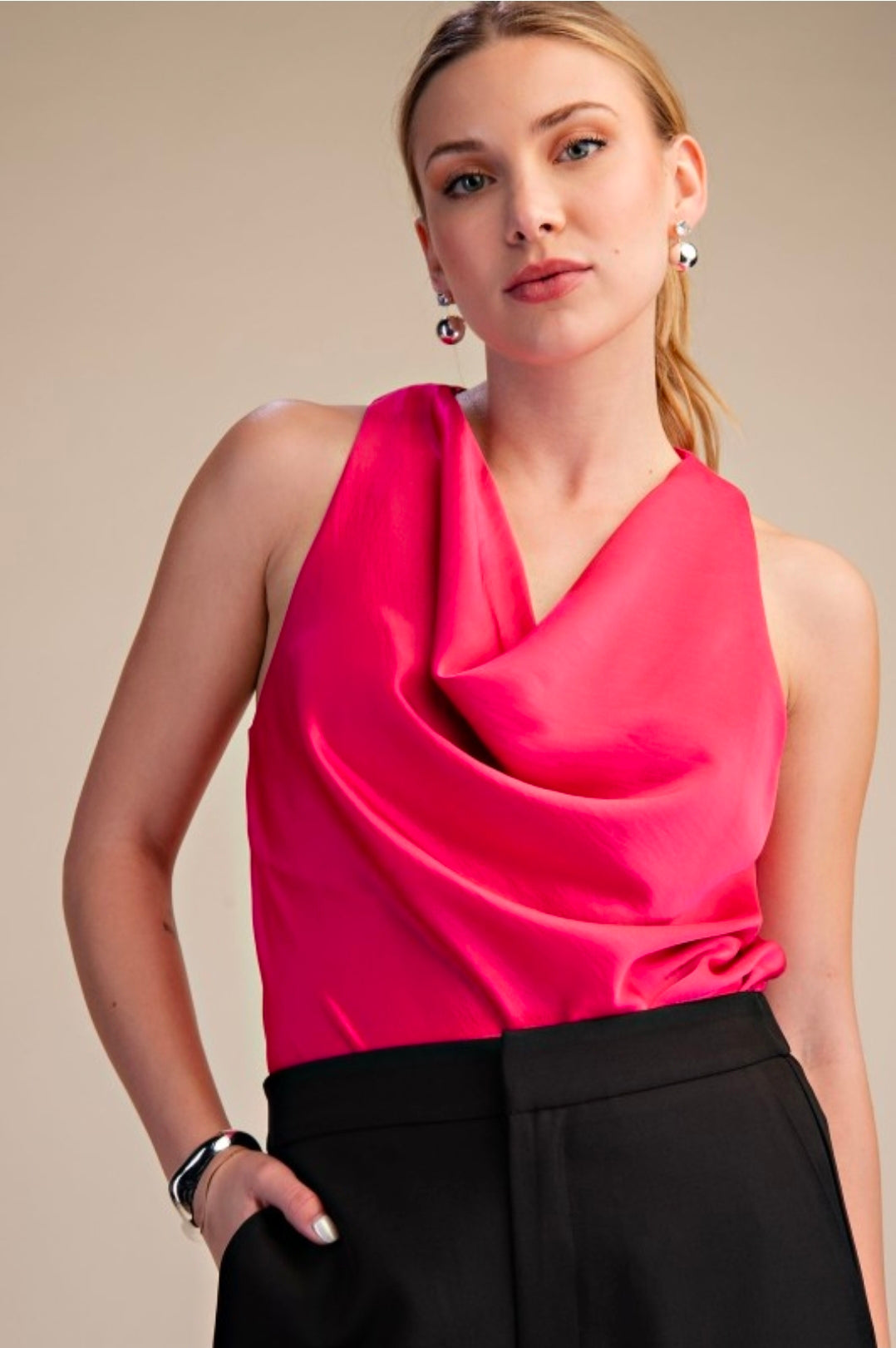 DEBBIE SATIN TOP