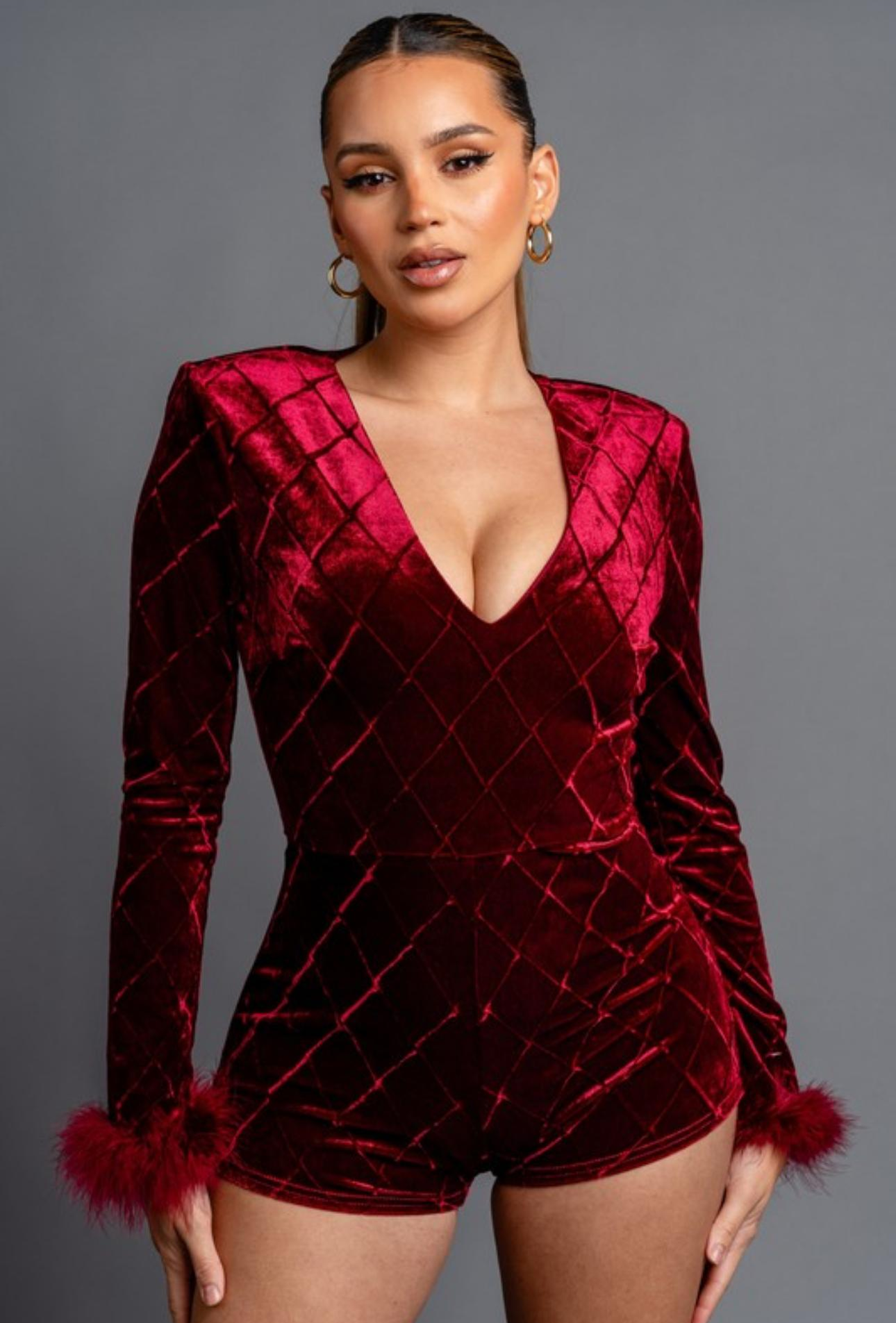 Joyfull Velvet romper