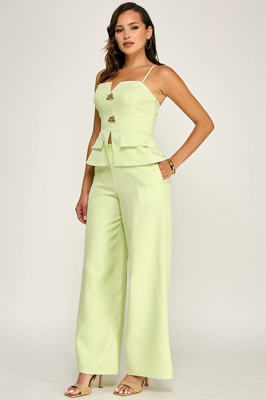 Mint Pants Set