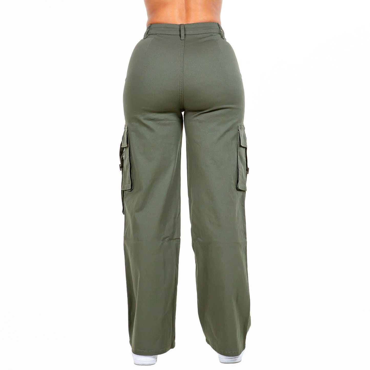 WIDE LEG CARGO POCKET PANTS