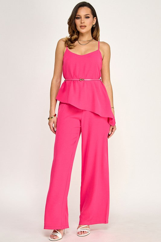 Rommie Asymmetrical Top Jumpsuit