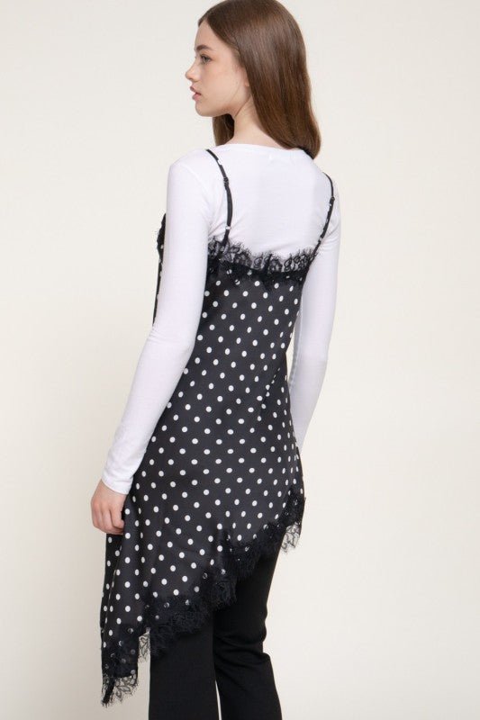 Asymmetrical LACE TOP
