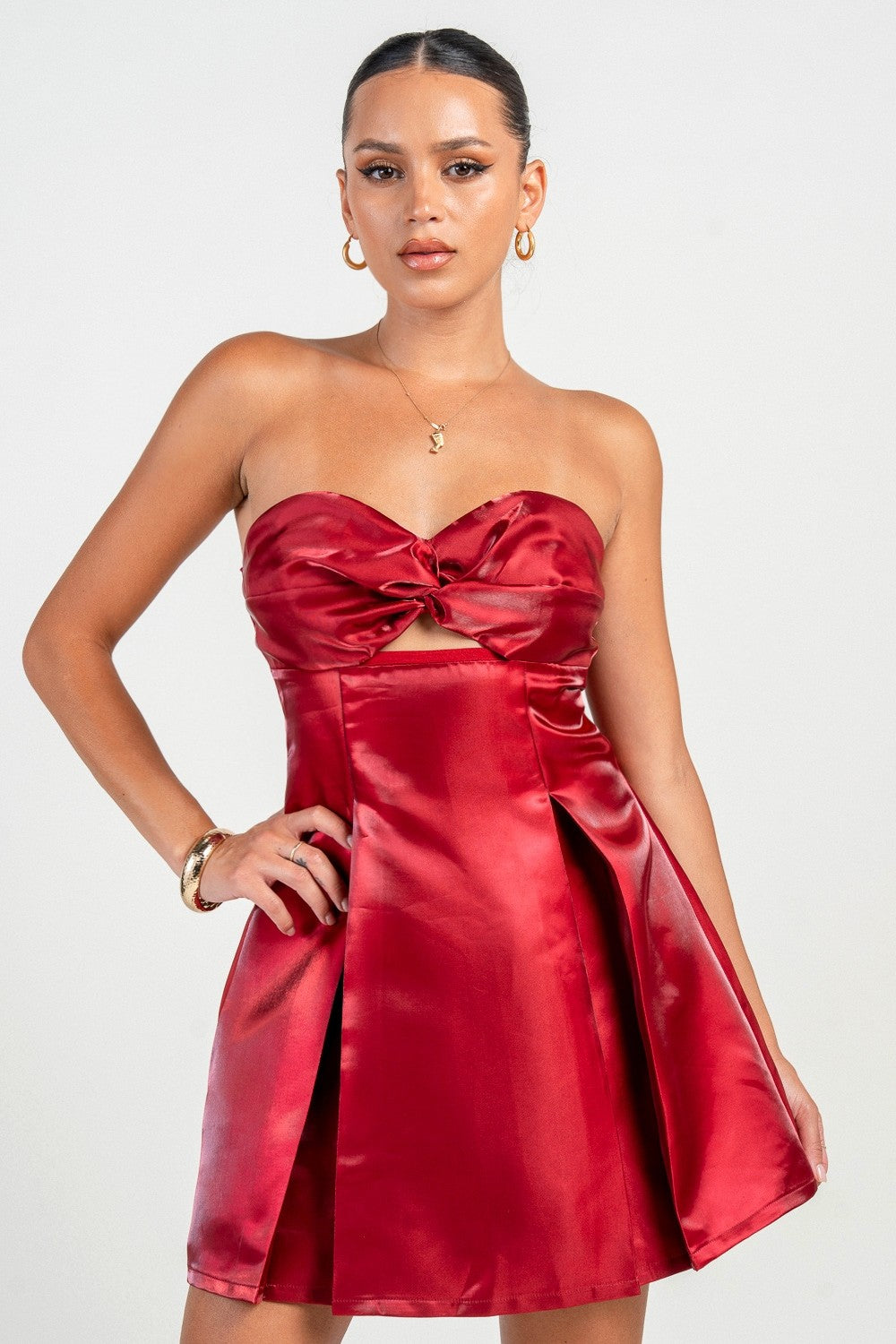 Carrie Red Mini Dress