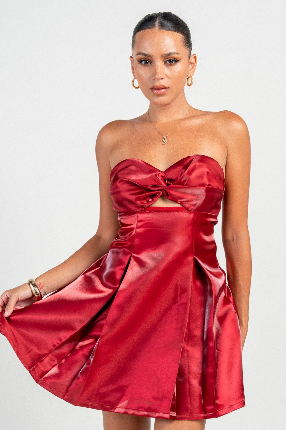 Carrie Red Mini Dress