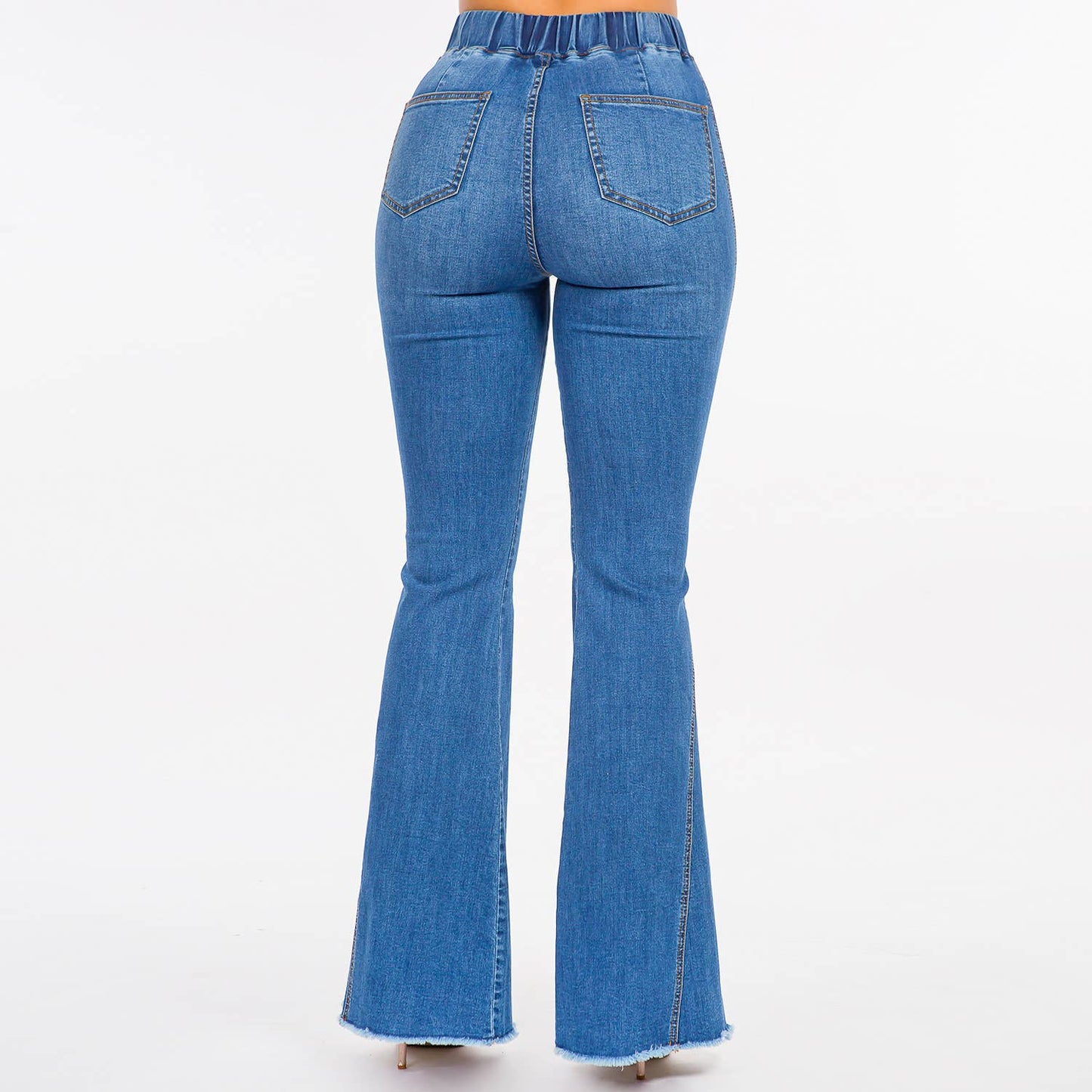 HIGH WAIST CURVY FLARE JEANS