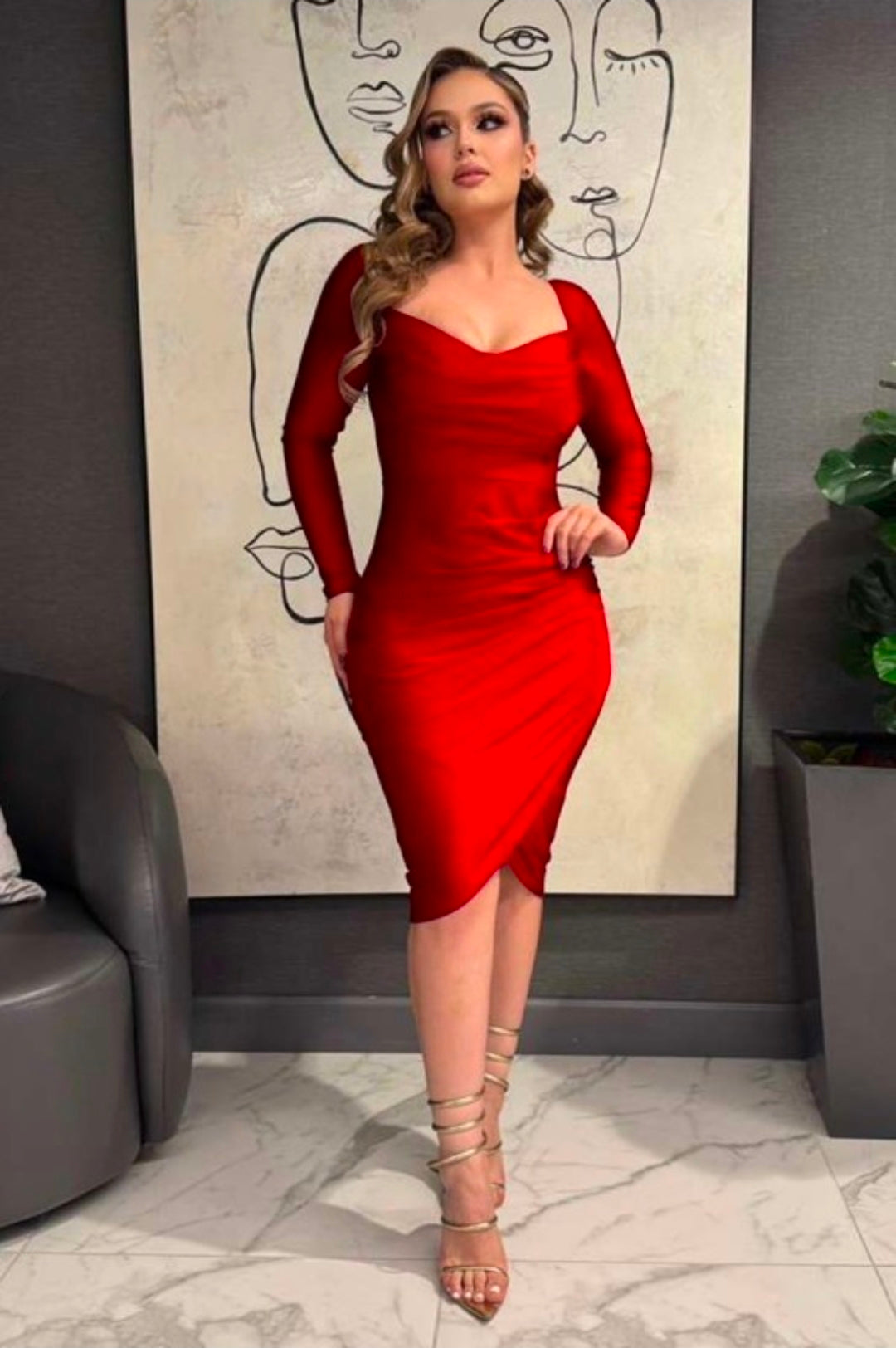 Dante Red mini dress