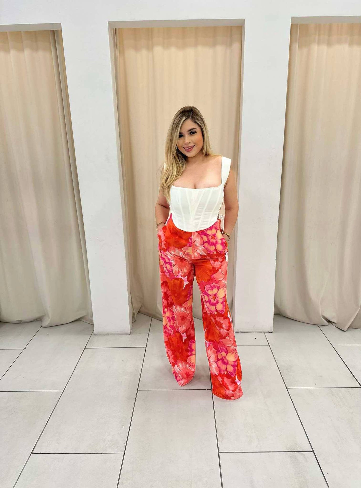 Floral Pantso