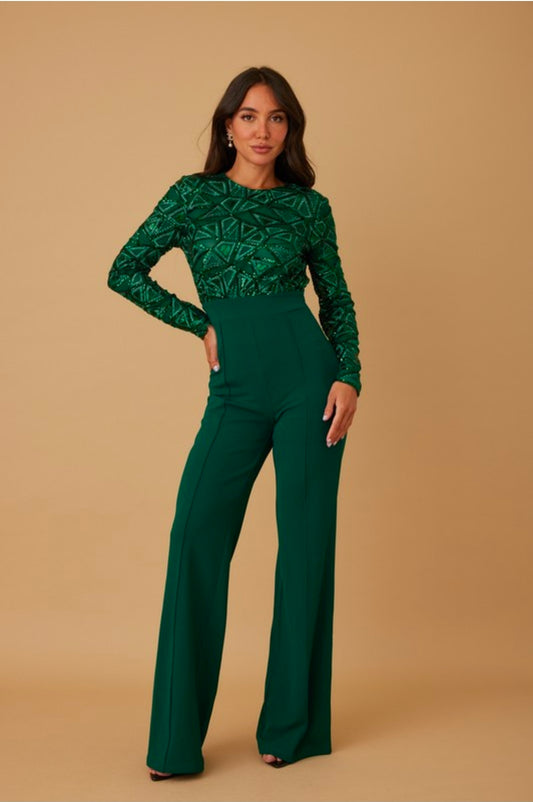 Party Green Jumpsuit