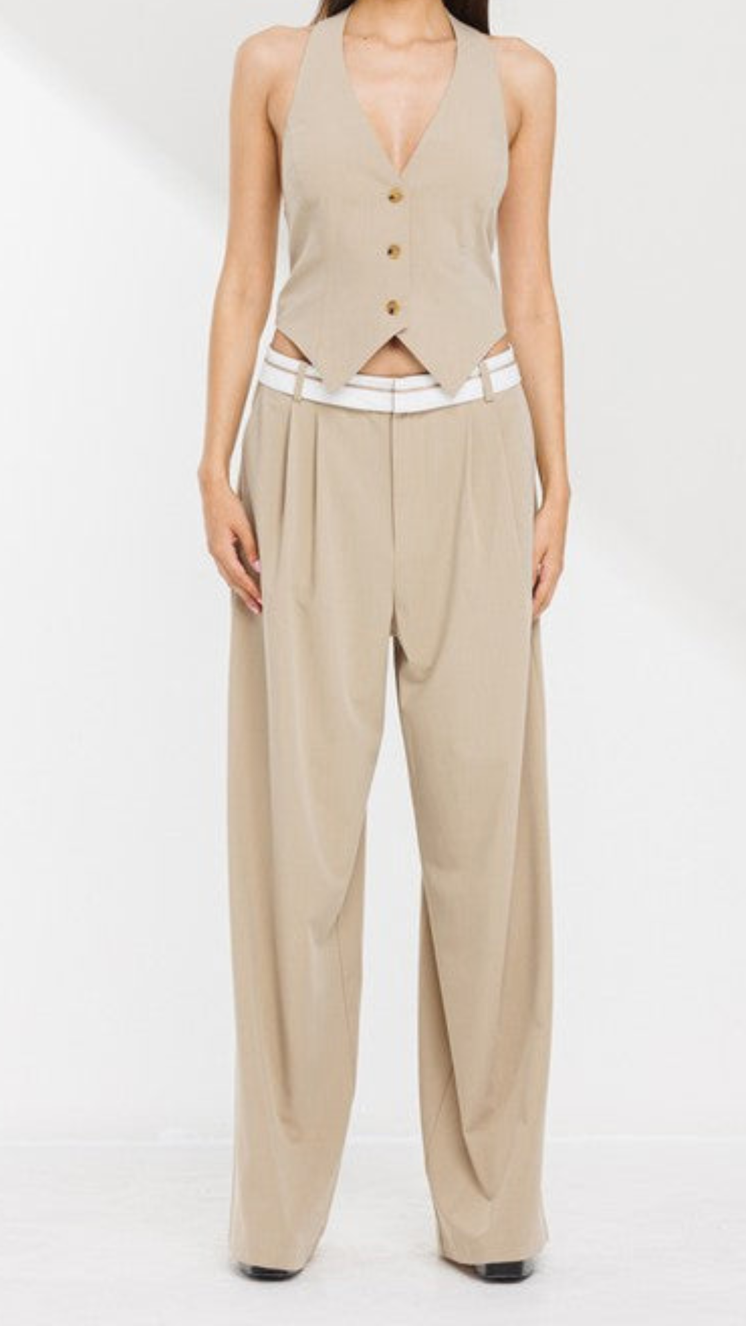 Teresa Vest and Wide Pants Set
