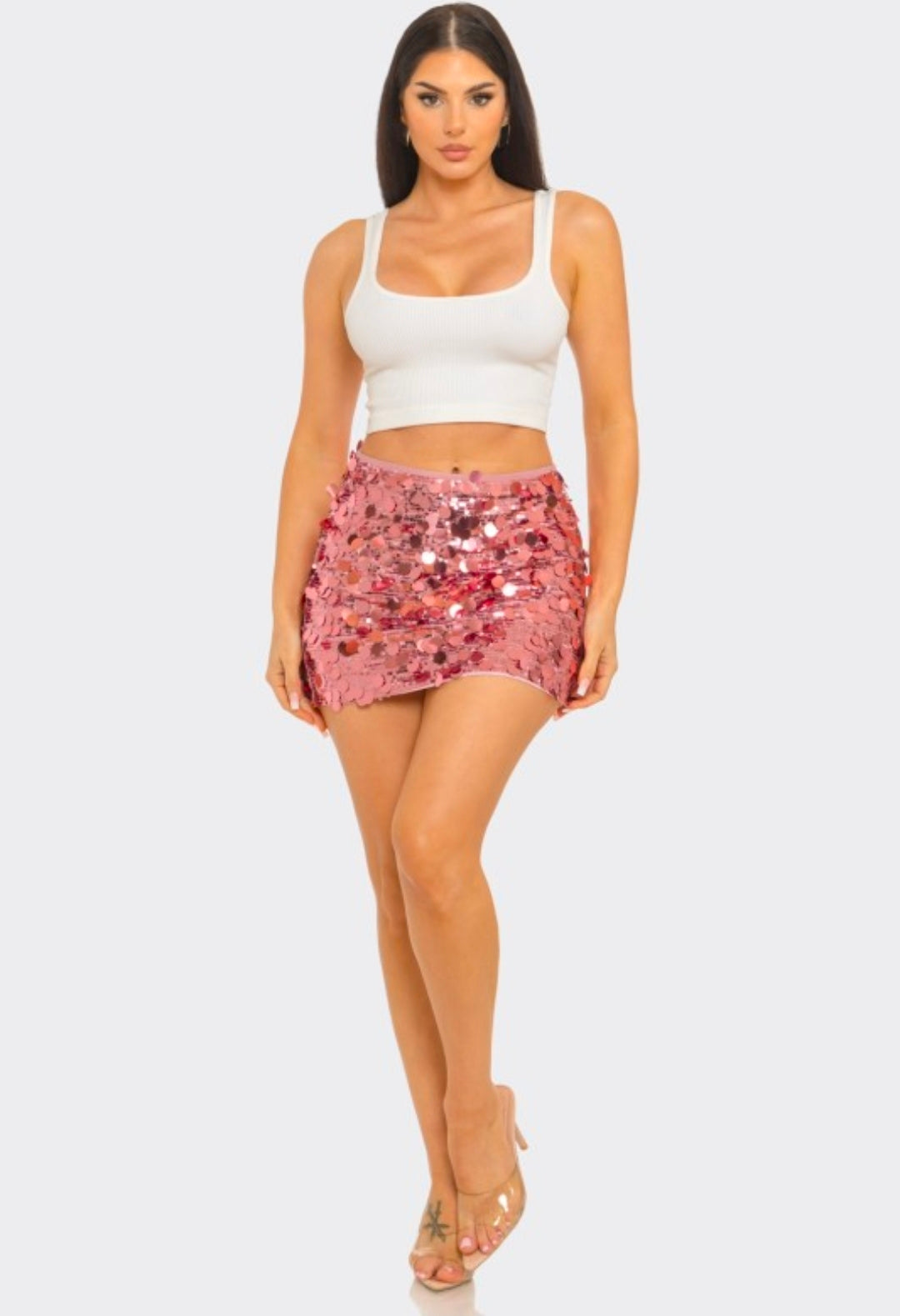 Sequin Mini Skirt