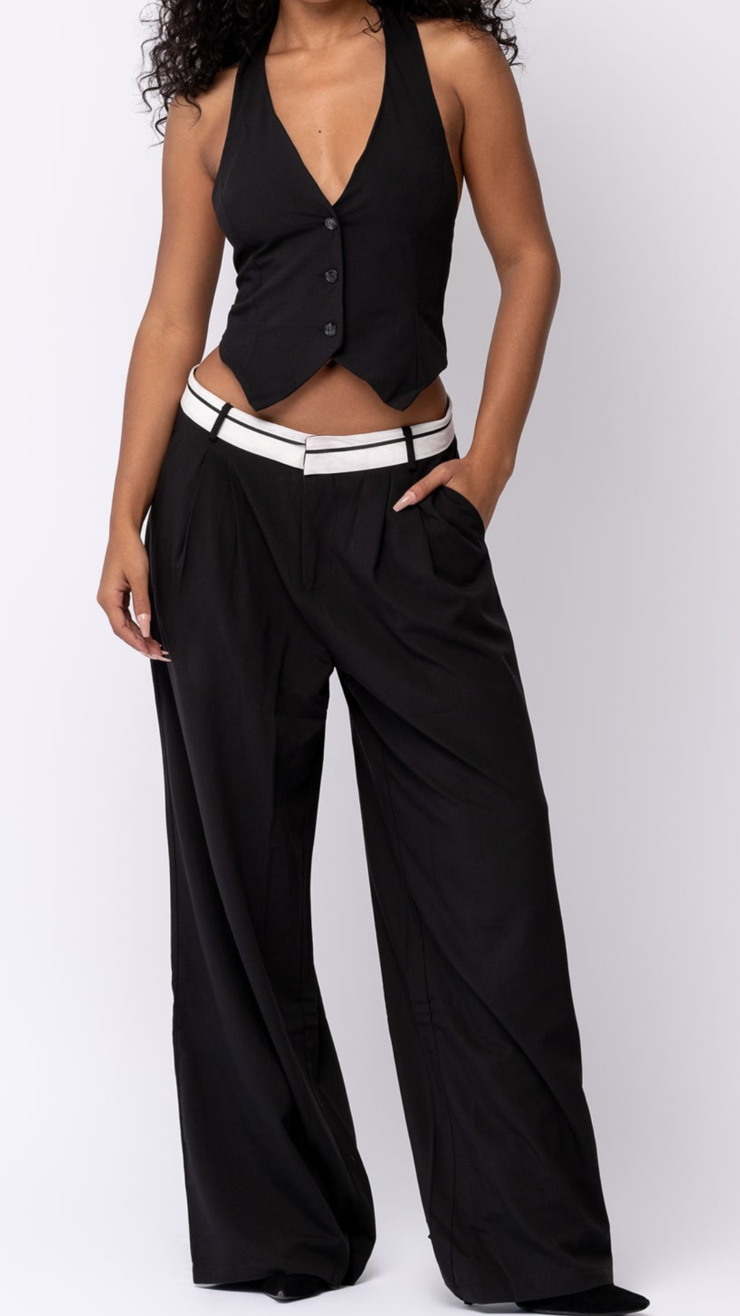Teresa Vest and Wide Pants Set
