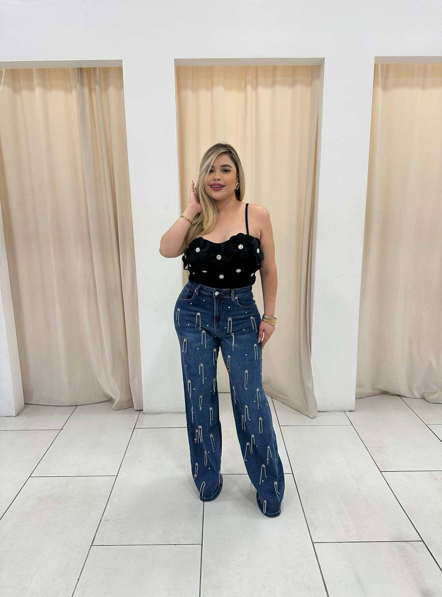 Londyn Rhinestone Jeans