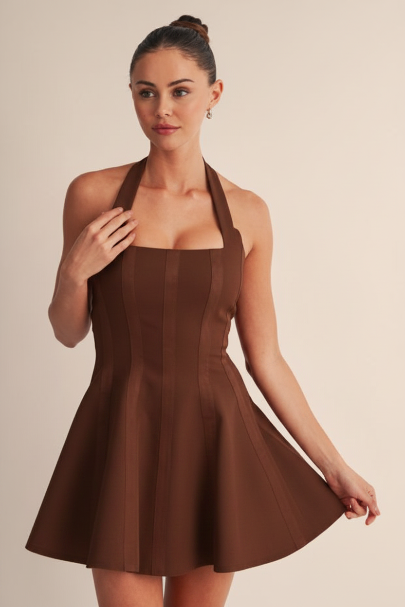 Muse Halter Mini dress